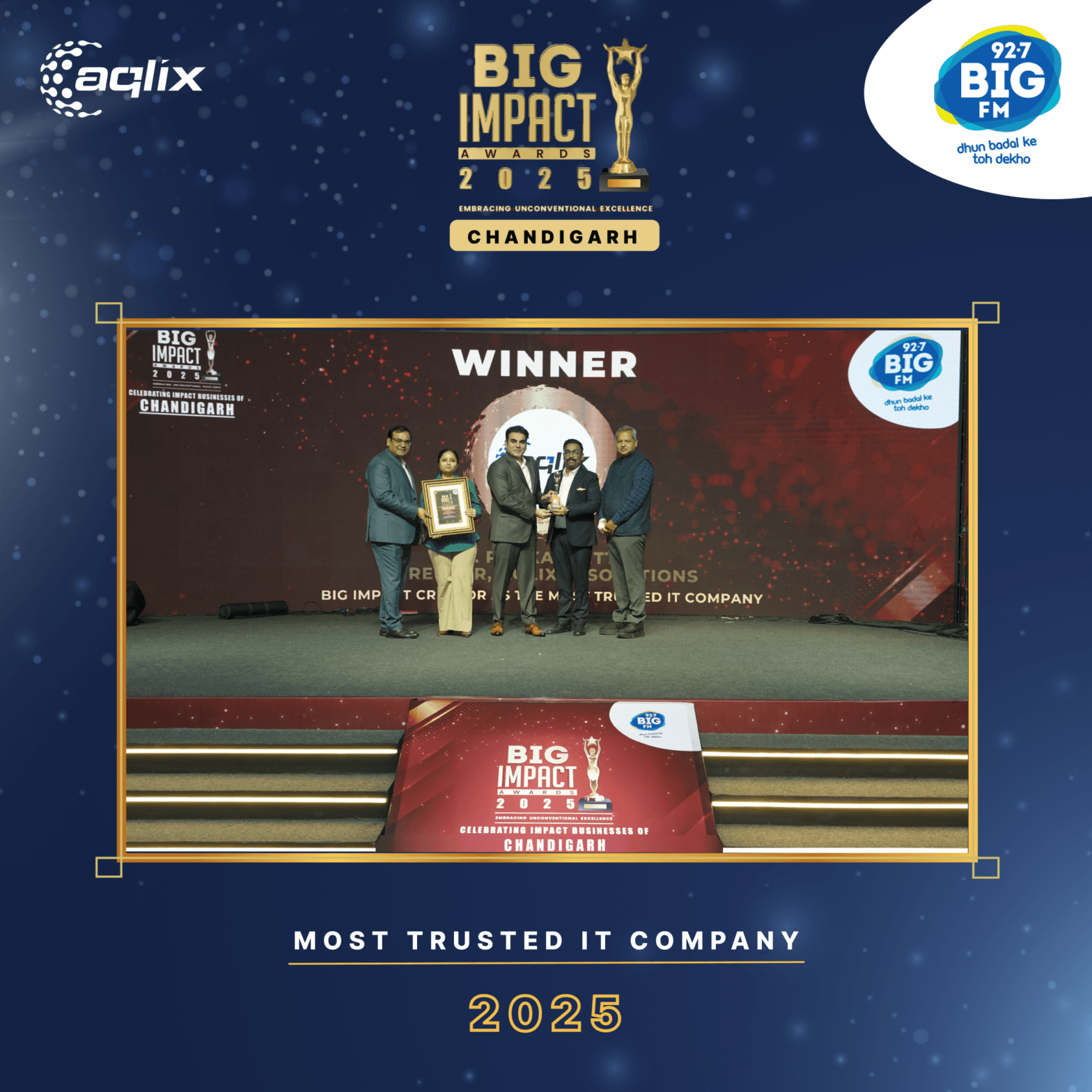 Aqlix IT Solutions Honored at the BIG IMPACT AWARDS 2025