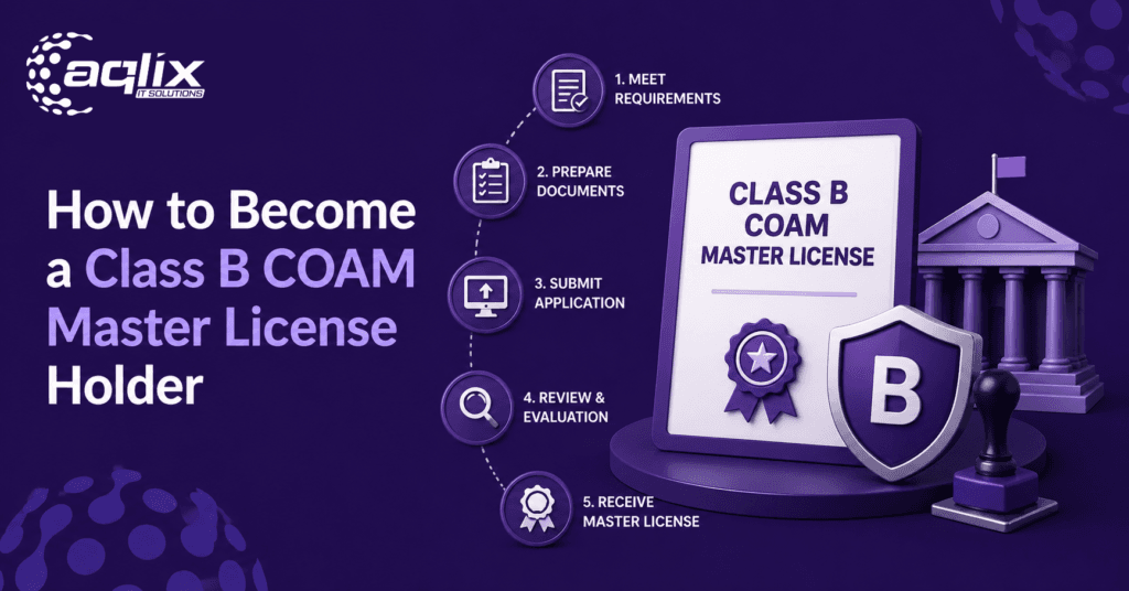 How to Become a Class B COAM Master License Holder